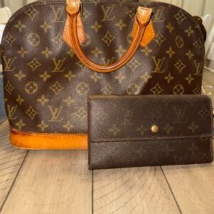 Louis Vuitton Monogram Canvas Alma Tote in Brown and Tan